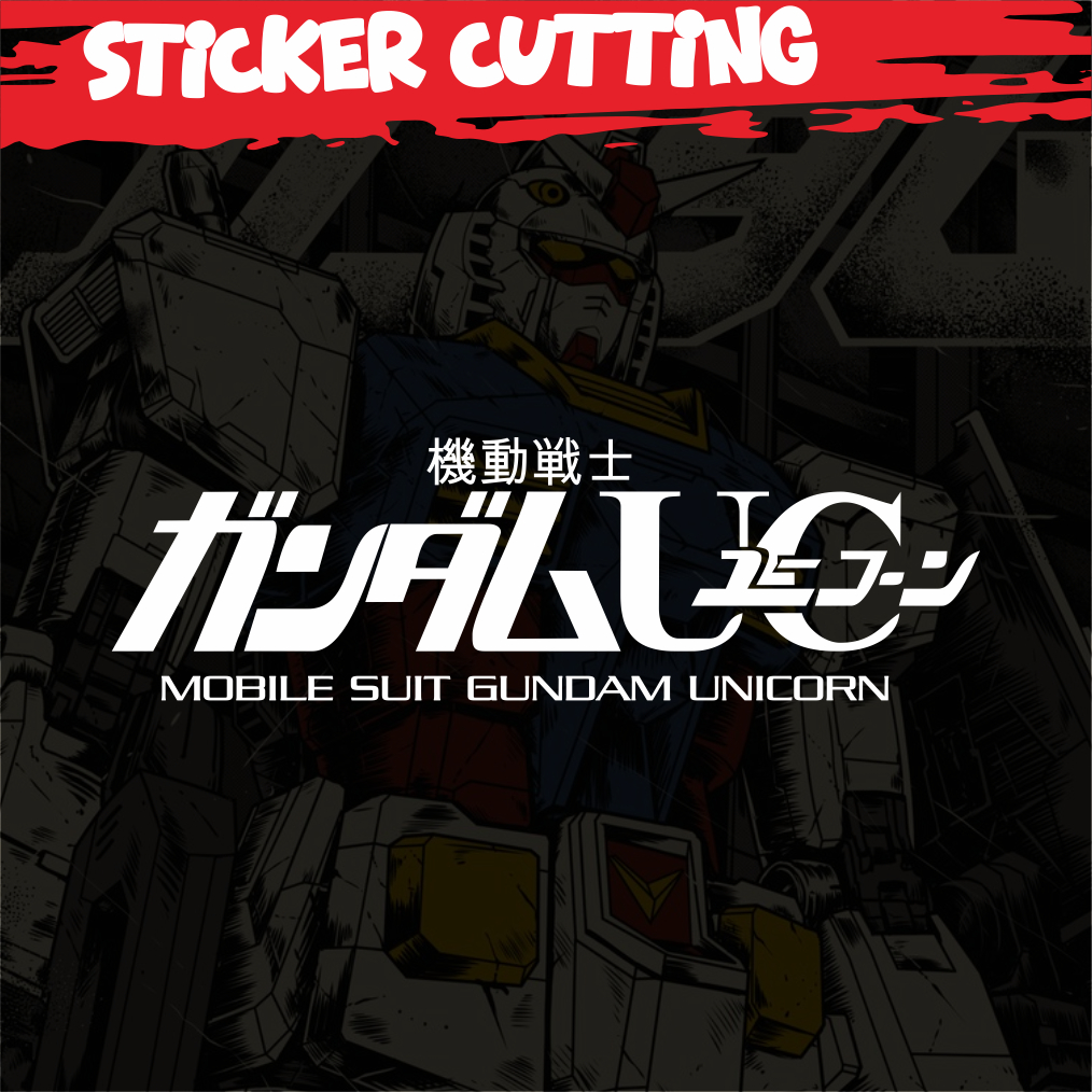 Stiker Mobile Suit Gundam Unicorn Cutting / Sticker Gundam Cutting