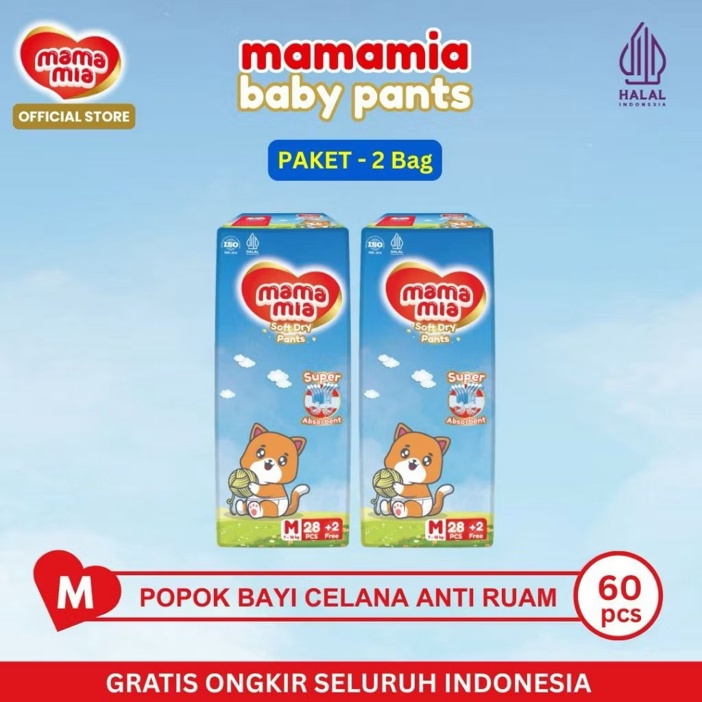 MAMAMIA BABY PANTS M28+2 PAKET 2 BAL