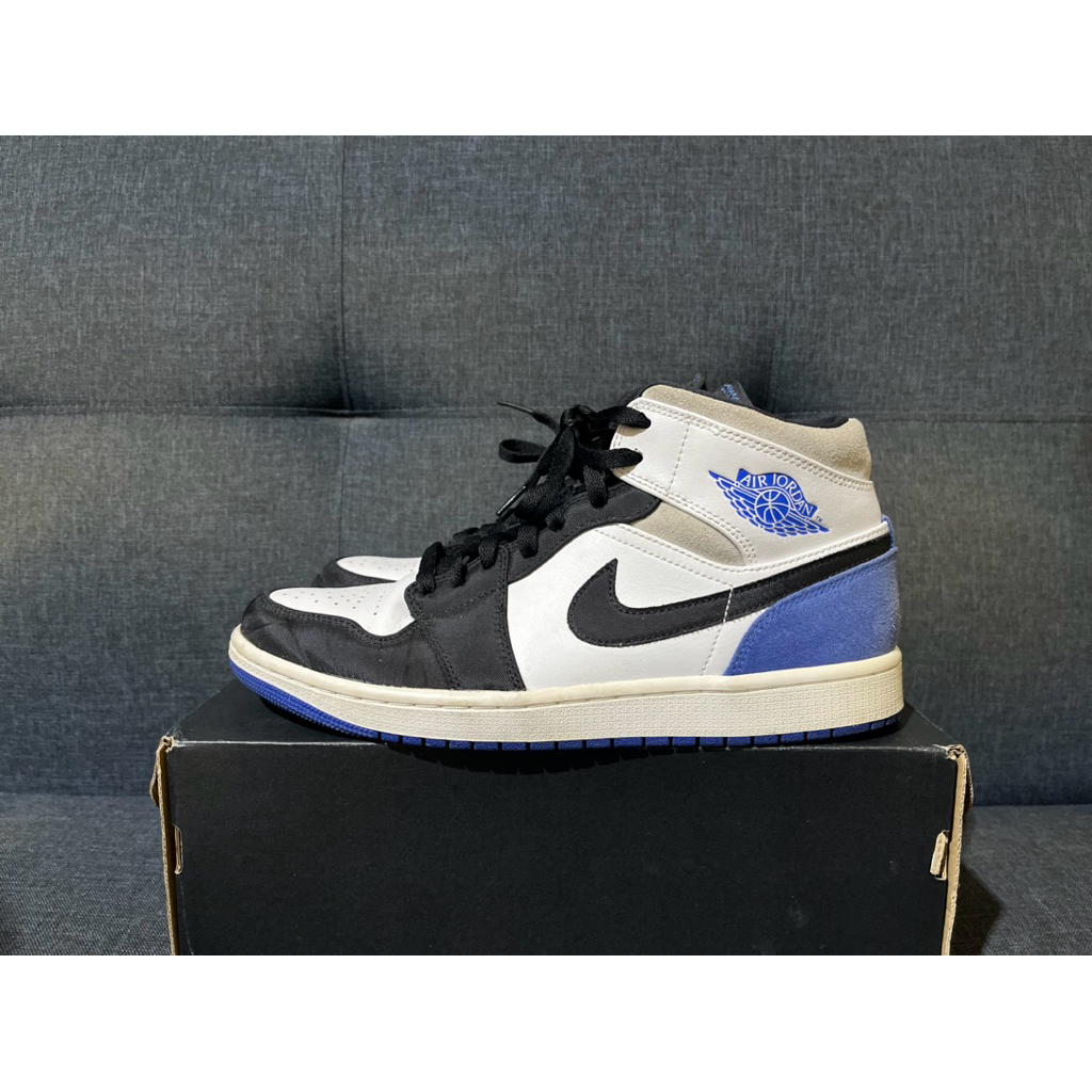Sepatu Nike Air Jordan 1 Mid Union Royal Blue