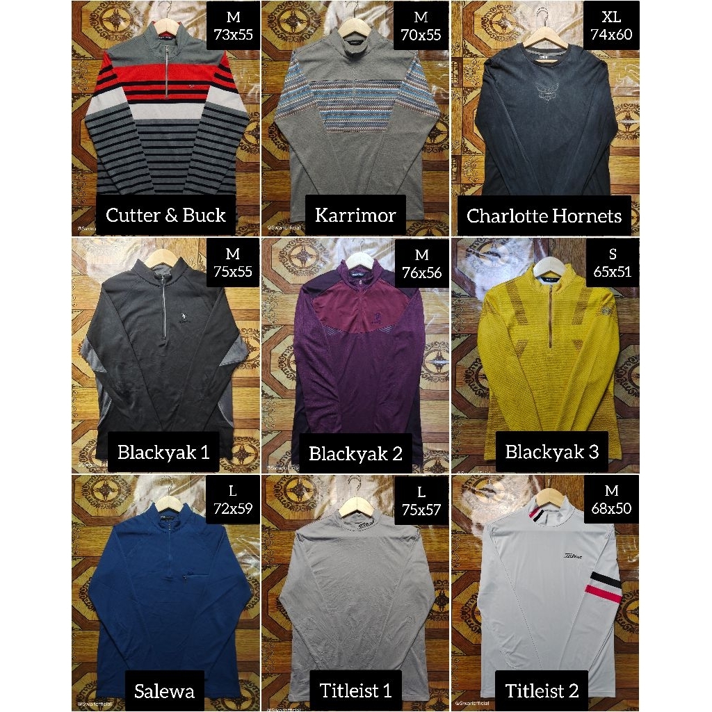 Baselayer Blackyak / Karrimor / Cutter n Buck / Titleist Golf