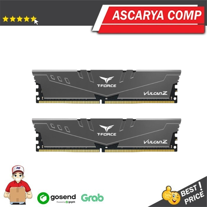 RAM TEAM T-FORCE VULCAN Z DDR4 16GB KIT (2X8GB) 3600MHZ DARK GRAY