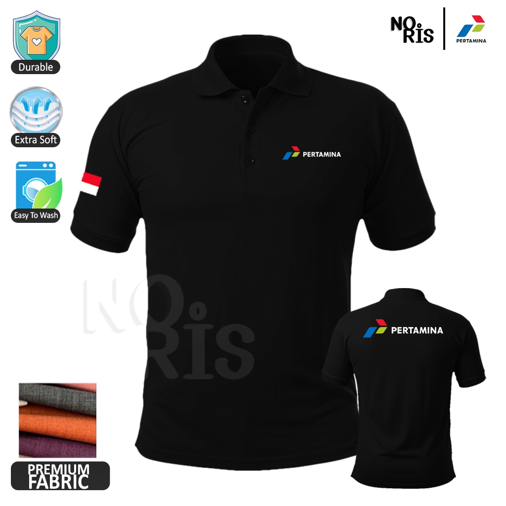 Noris Polo shirt Baju Kerah Logo PERTAMINA INDONESIA