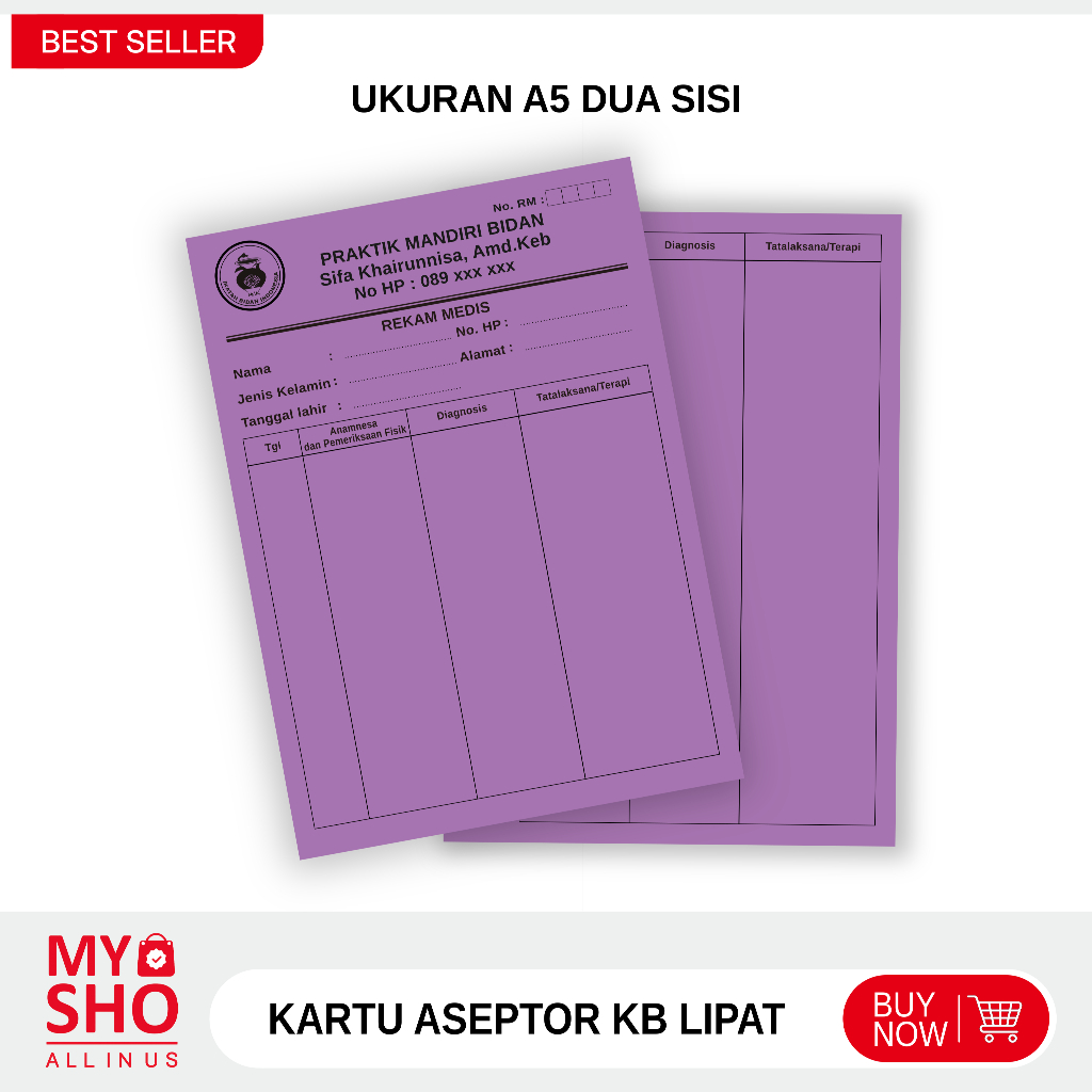 KARTU REKAM MEDIS BIDAN / PERAWAT