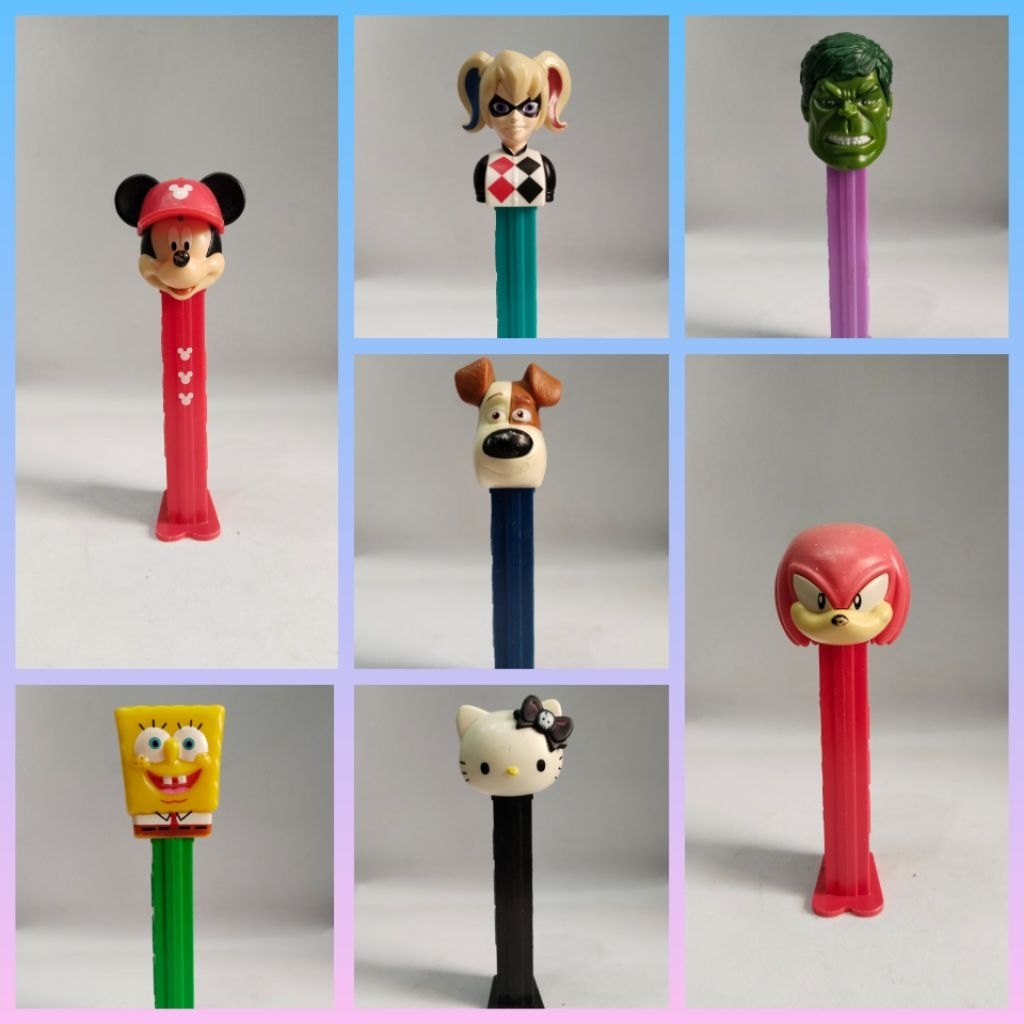 Pez Candy Dispenser Mainan Koleksi Second