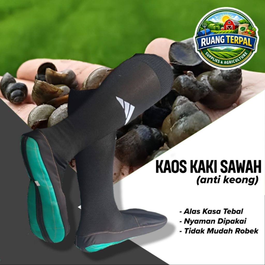 Kaos Kaki Sawah/Kaos Kaki Anti Keong/Kaos Kaki Anti Keong Tebal (ALAS KASA)