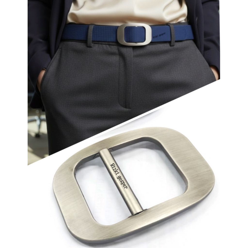 BAN PINGGANG KEPALA GESPER PRIA WANITA GESPER OVAL POLOS