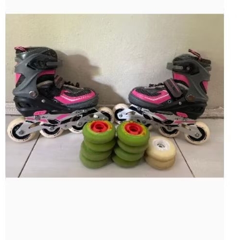 sepatu roda Ardianz original preloved plus roda Ardianz 80mm hijau original