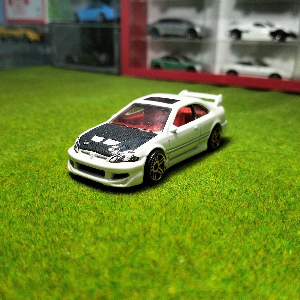 Hotwheels Honda Civic Si Putih 1:64 | Miniatur Mobil JDM | Kondisi lose