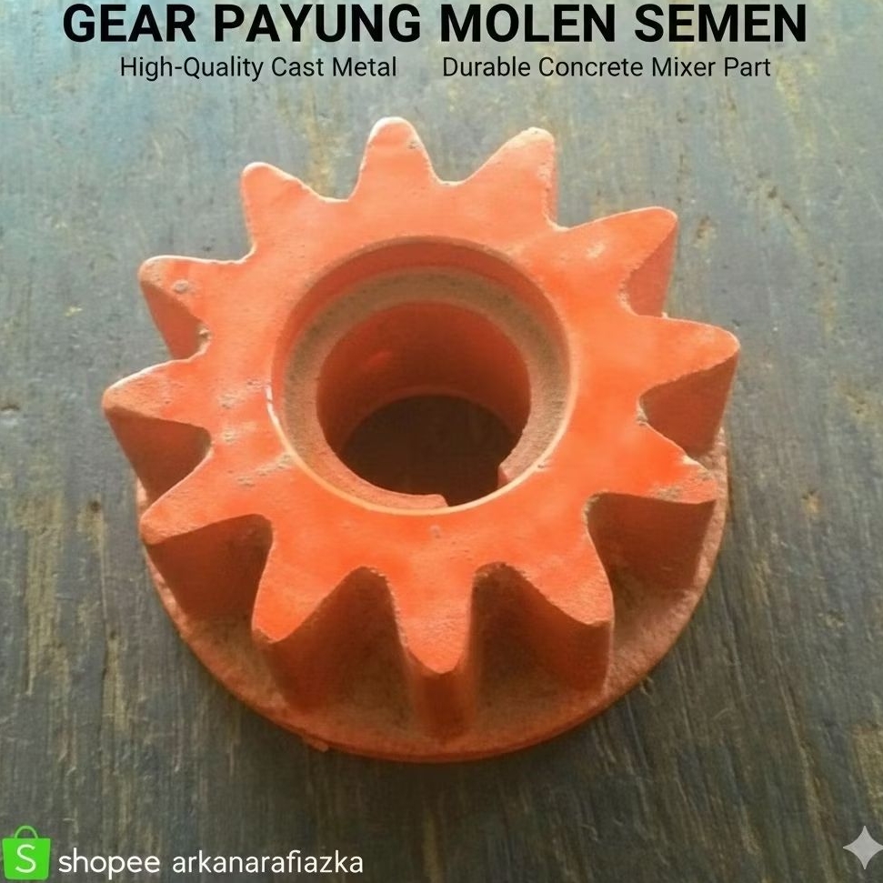 Sparepart Molen Cor semen Gigi payung Molen/Gigi Pion Molen