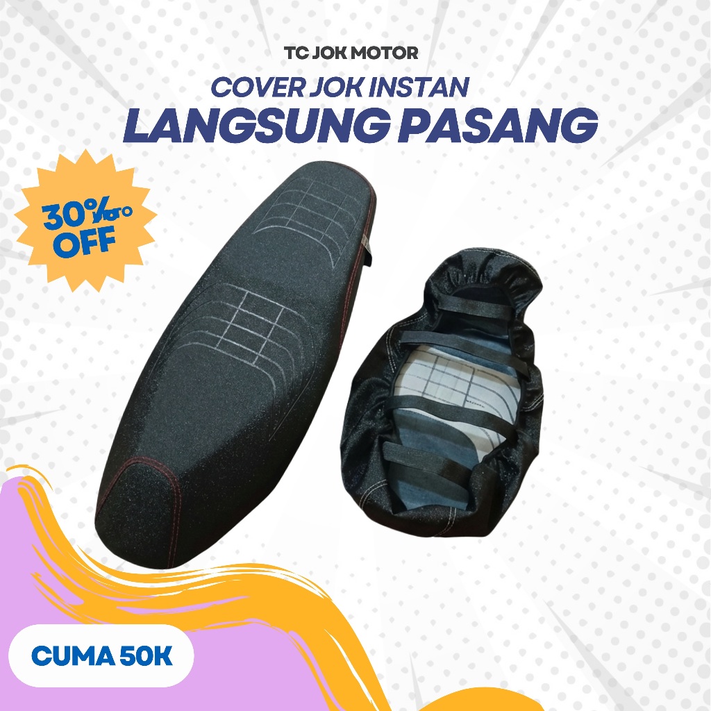 sarung jok sepeda motor MODEL AMPLAS PRESS PRRIMA kasar instan langsung pasang #nmax