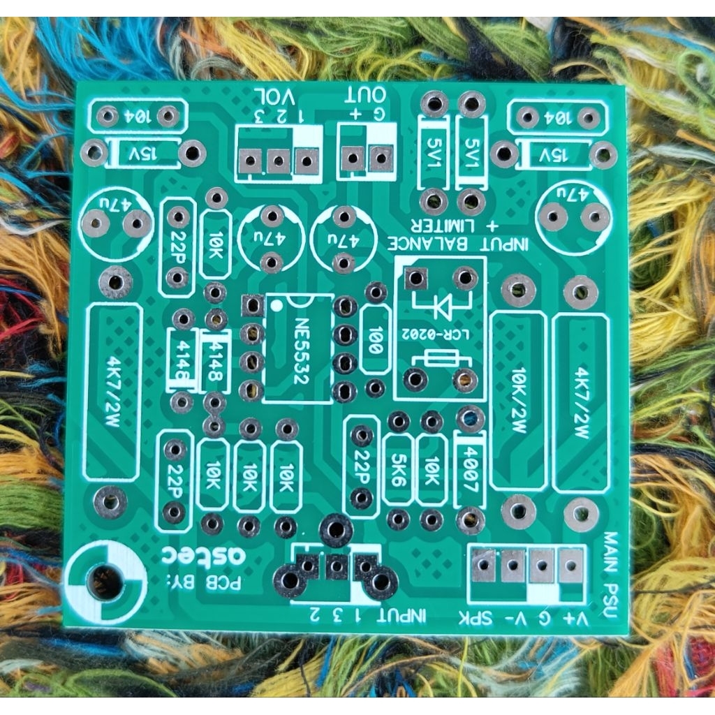 PCB input balance ples Limiter PCB dual layer Qwalitas Joss