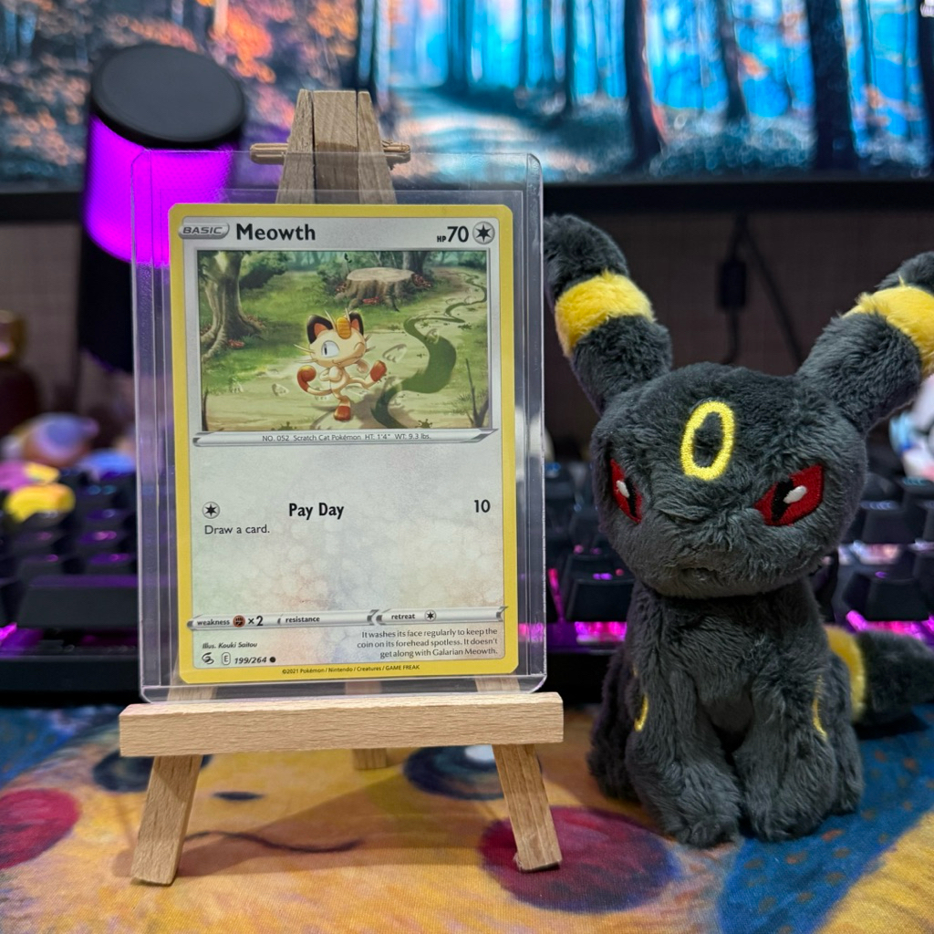 Pokemon Card Meowth 70 HP English Original / Pokemon Mewoth Basic card English