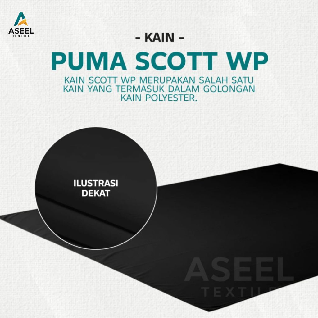 Kain Puma Scott WP Waterproof Polyester – Bahan Jaket Outdoor Dll
