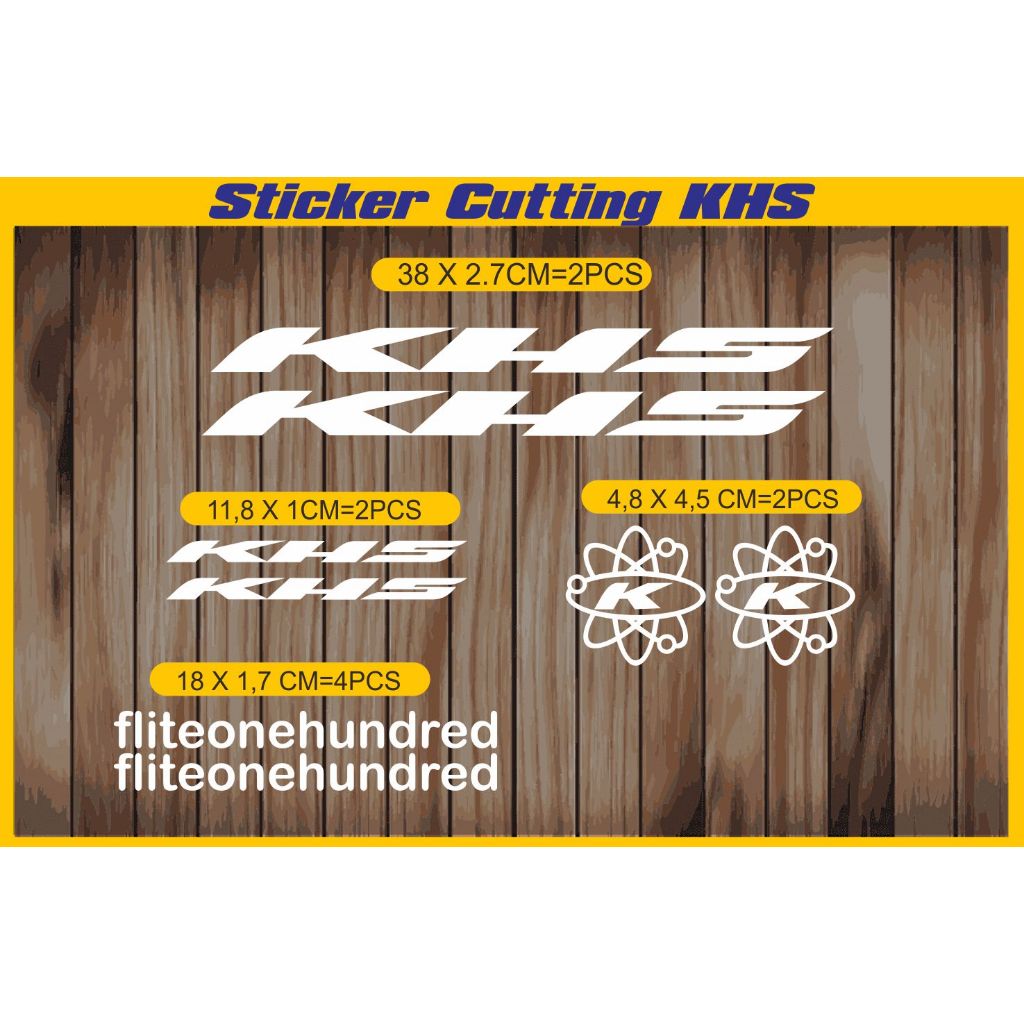 cutting sticker sepeda / sticker frame sepeda khs