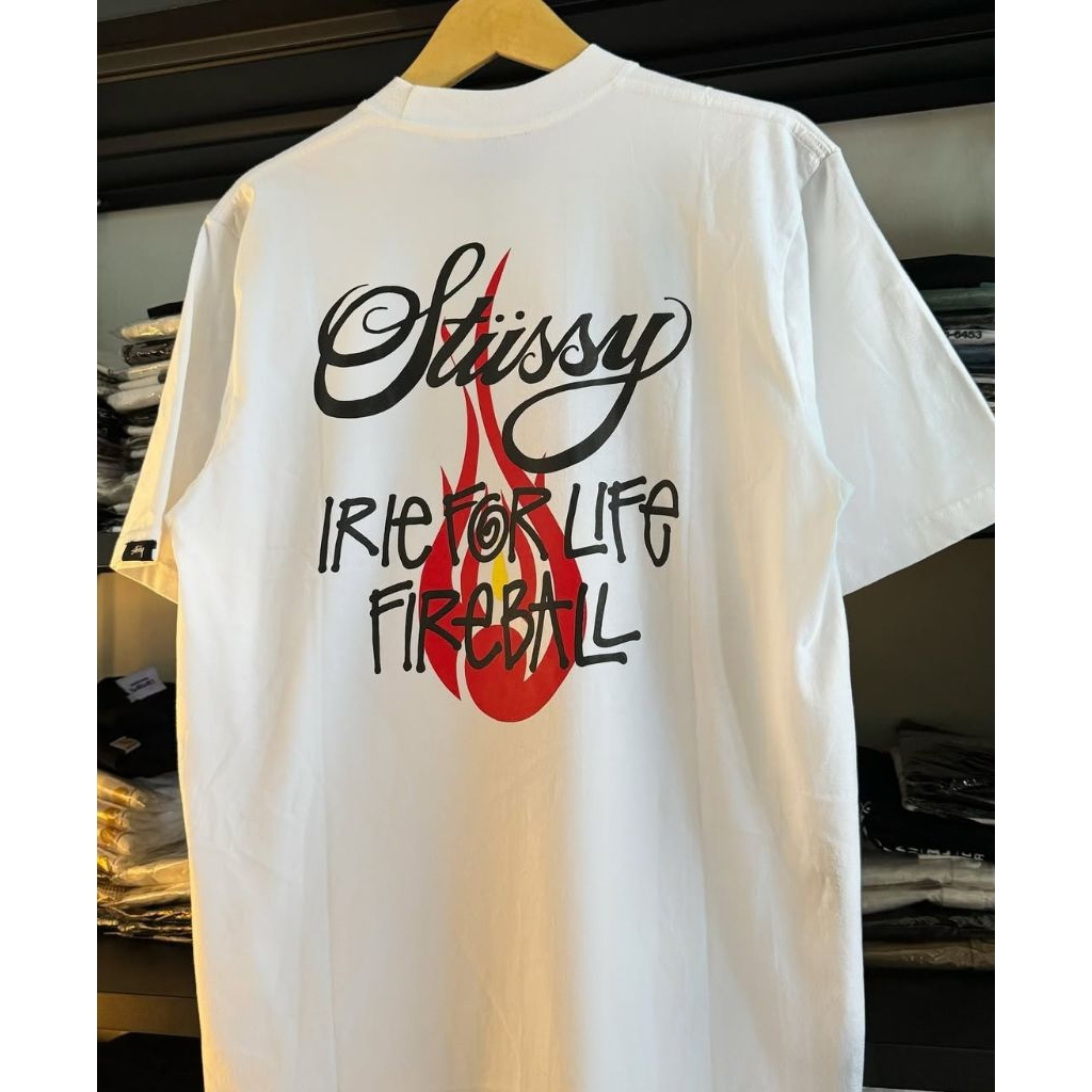 T-shiet stussy kaos stussy pria unisex full tag t-shirt pria stussy