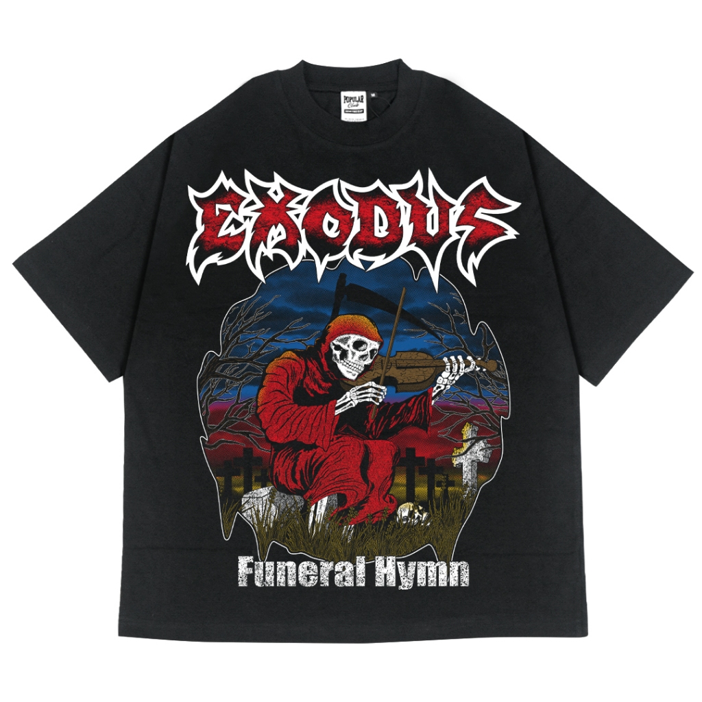 Exodus Oversized Vintage T-Shirt – Black
