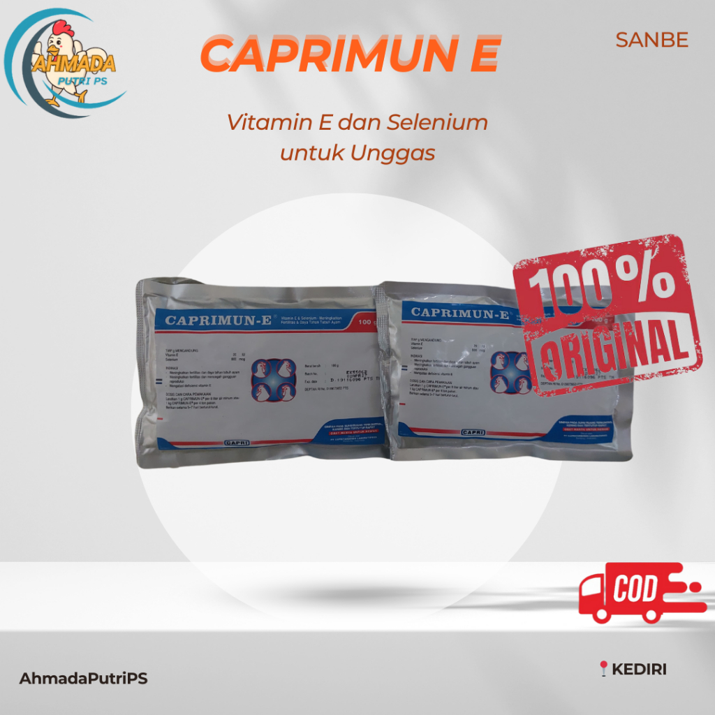 Caprimun E 100g Vitamin E Selenium Ayam Vertilitas