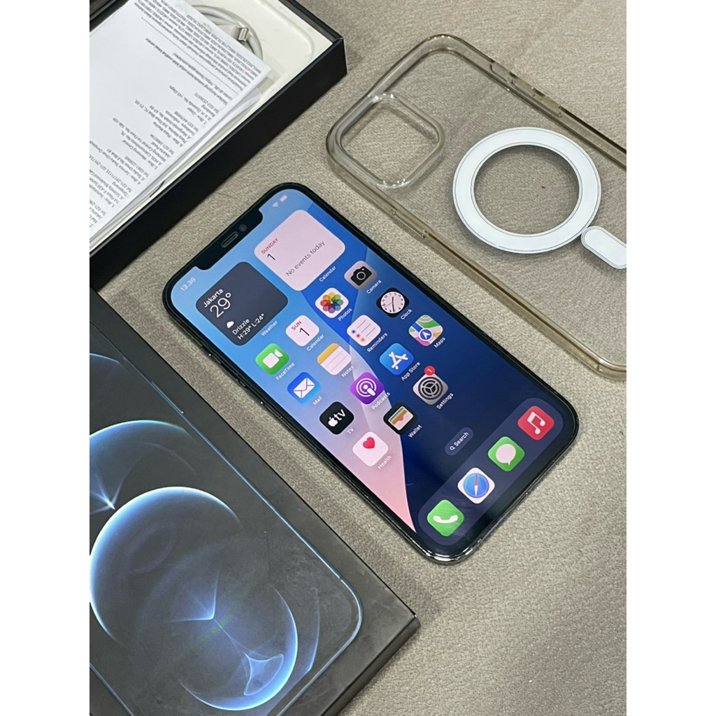 Iphone 12 Pro Max 128GB Pacifik Blue ex iBox Like New