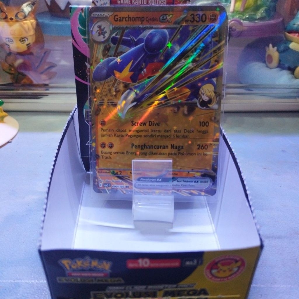 GARCHOMP CYNTHIA EX RR MEGA IMPIAN