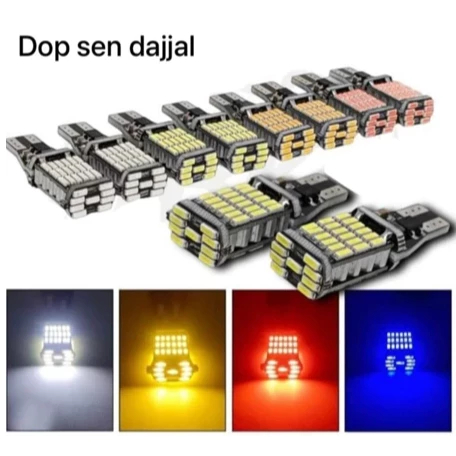 Sepasang Sen Dajjal Lampu Sen 45 LED Paling Terang T10 T15 Terang Stabil Universal Motor Mobil
