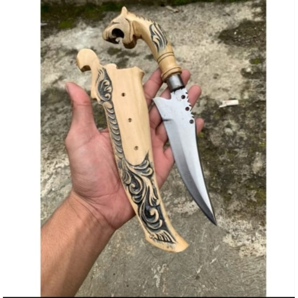 koleksi kujang Siliwangi kopi ukir/kujang Siliwangi ukir macan