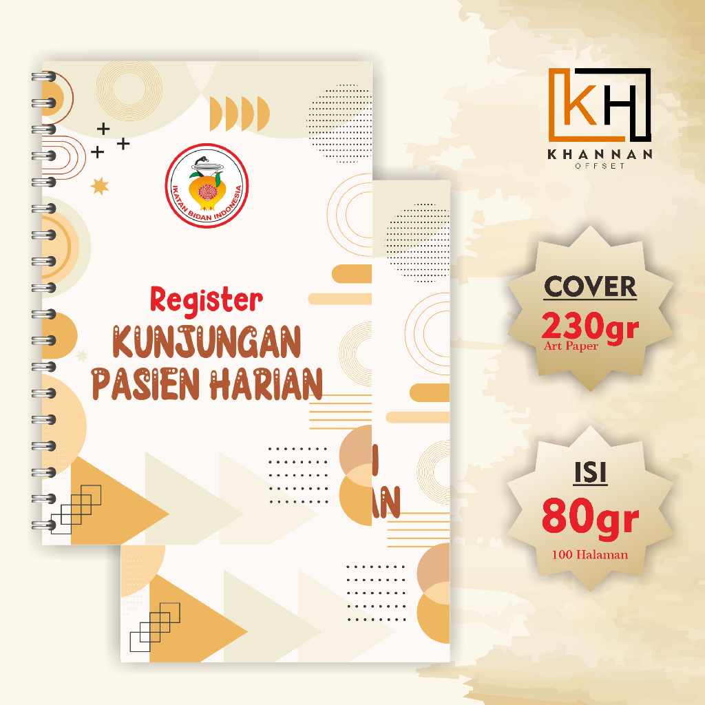 Buku Register Kunjungan Pasien Harian F4
