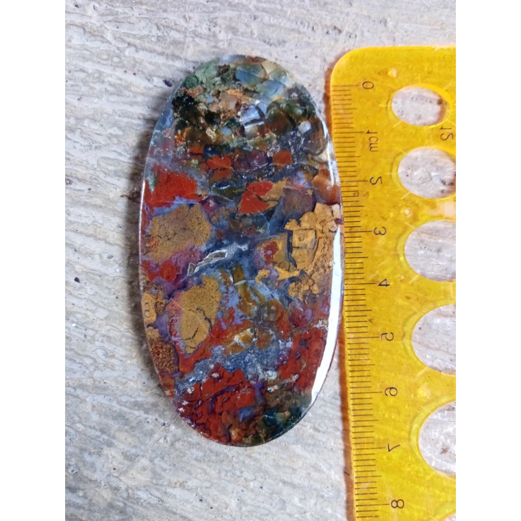 liontin batu akik pancawarna