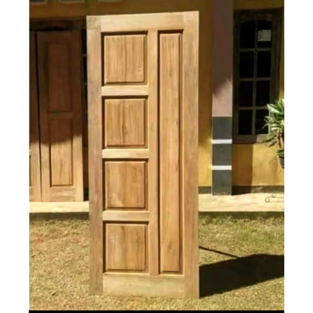 Pintu kayu Jati dan ukuran Kusen mengikutinya
