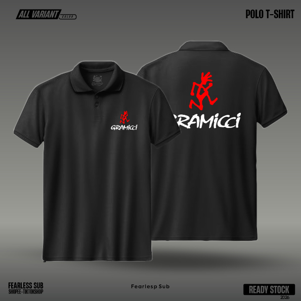 Kaos Polo Kerah | Polo Tshirt | Sablon | Gramichi | Bahan Lembut dan Nyaman dikenakan