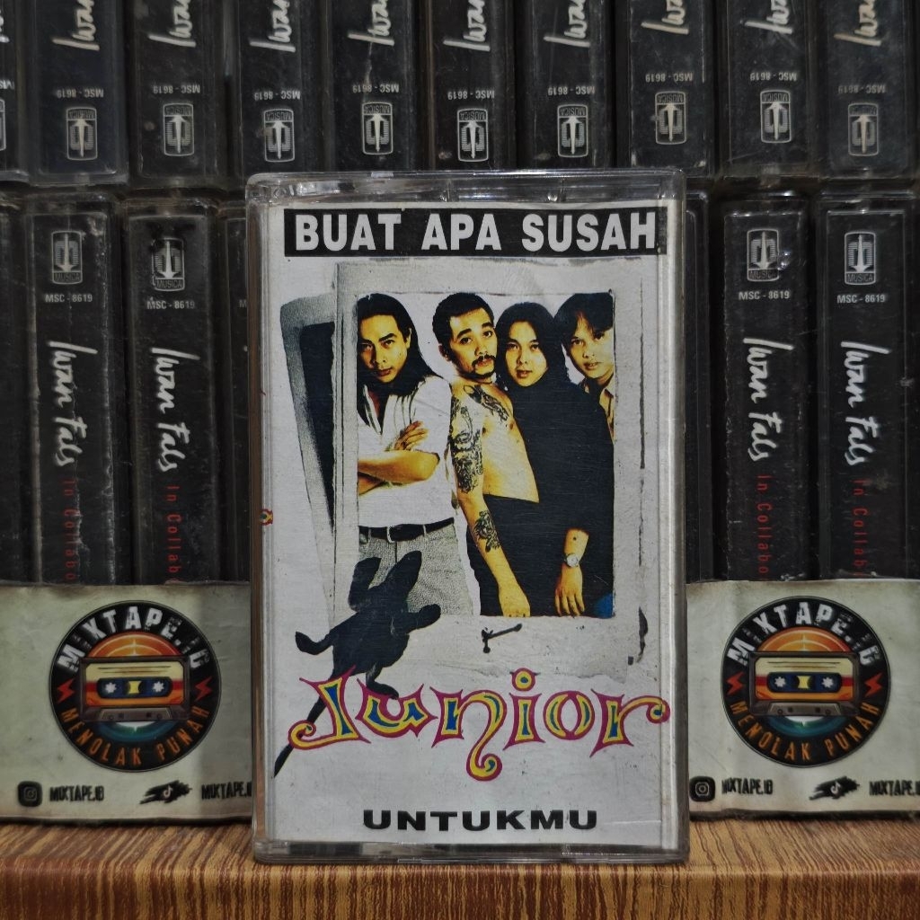 Kaset - Junior - Buat Apa Susah - Untukmu - Koes Plus - Kaset Pita - Radio Tape - Radio - Pemutar Ka