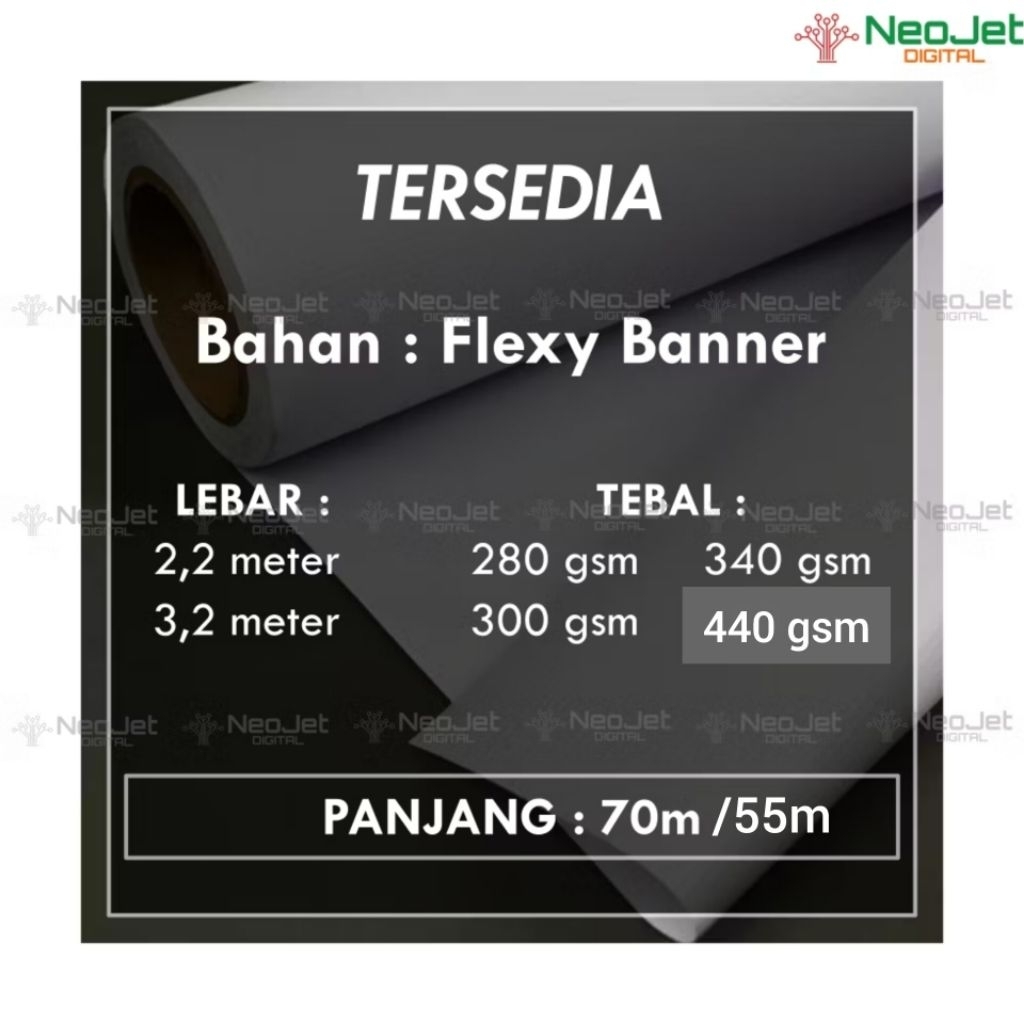 Bahan Flexy Banner Flexi Baner Baliho PVC Vinyl China Roll Backdrop Spanduk