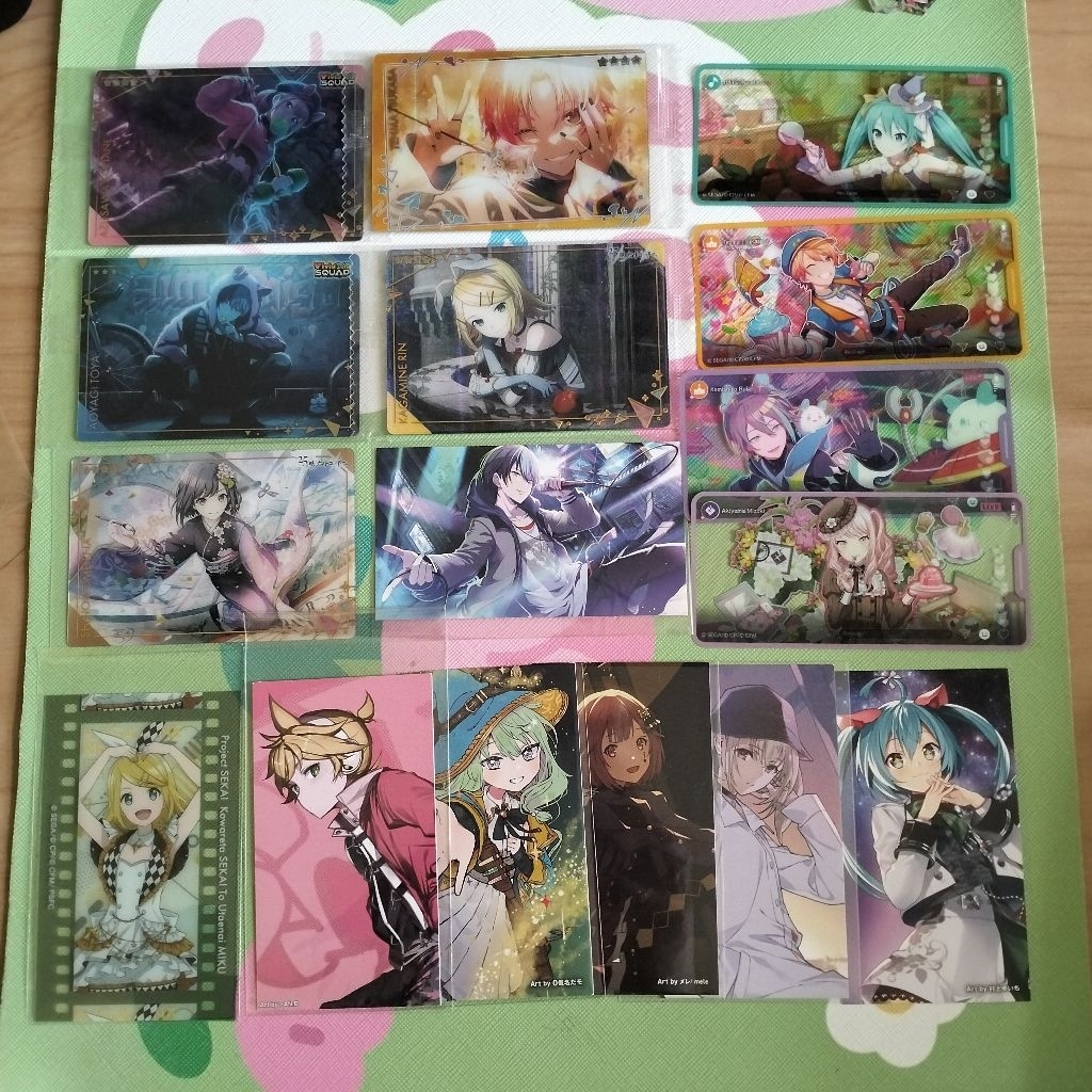 wafer card, sticker & toreka || project sekai official merch