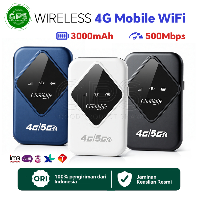 500Mbps Modem MIFI/Router WiFi Portabel 4G LTE/Mini Router wireless/Mifi Hotspot Saku Pakai SIM Lang