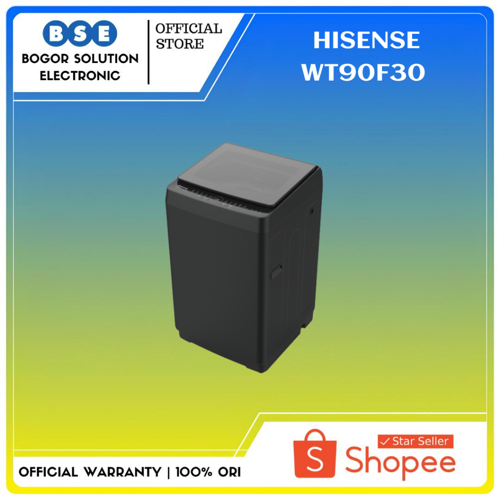 Mesin Cuci Top Loading Hisense WT90F30 Kapasitas 9 Kg Mesin Cuci Hisense WT90F30