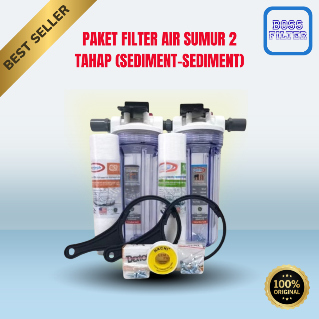 PAKET FILTER AIR SUMUR 2 TAHAP - (SEDIMENT-SEDIMENT)