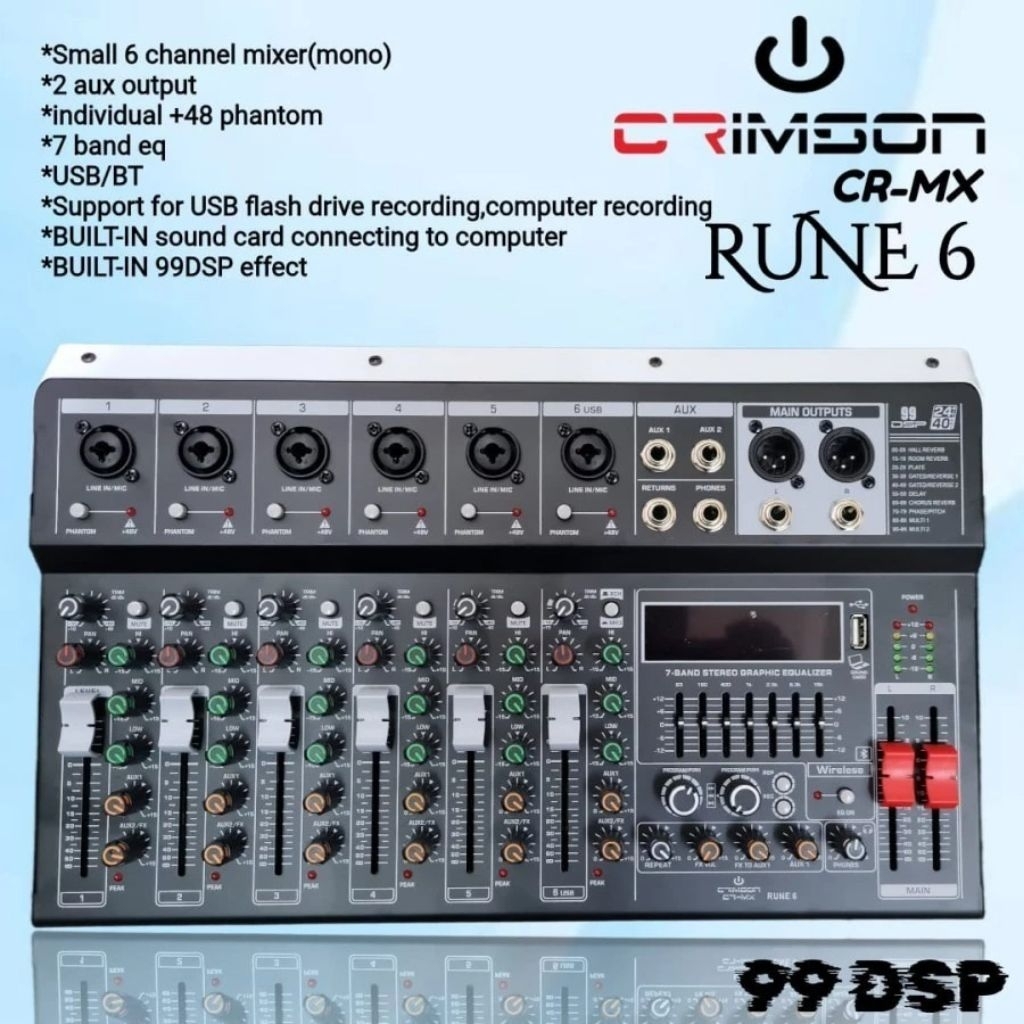 MIXER Crimson CR MX RUNE 6 PROFESSIONAL MIXER
