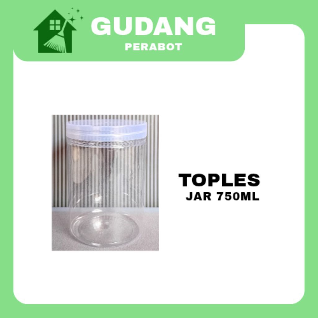 750ml TOPLES JAR PLASTIK/ TOPLES JAJAN / TOPLES KUE