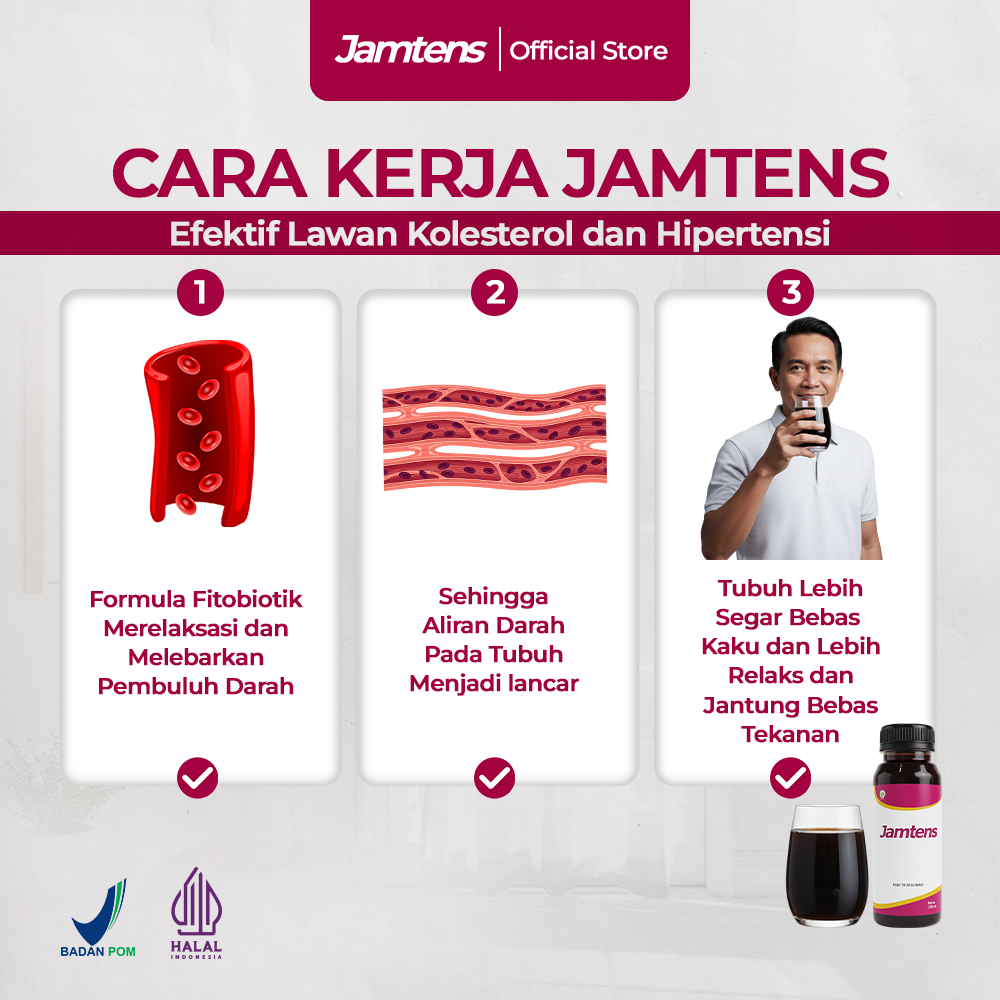 Jamtens Herbal Fermentasi Minuman Kombinasi  Herbal Sirih Merah & Seledri - Membantu Turunkan Kolest