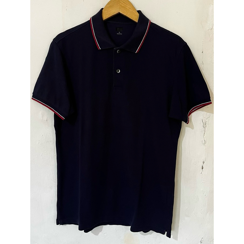 kaos krah navi pekat twn tipped