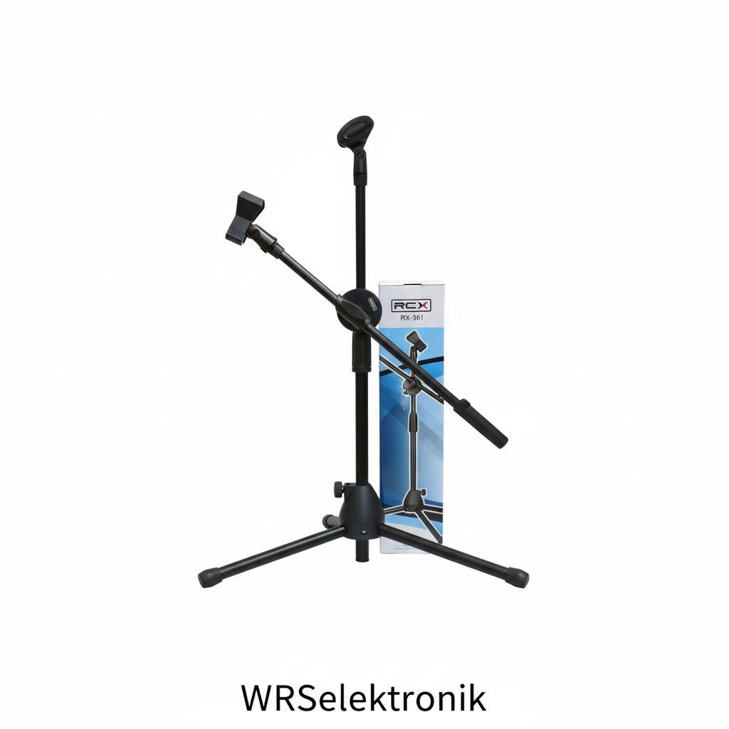 Stand mic microphone pendek RCX RX 361 stand mic kendang stand mic instrumen