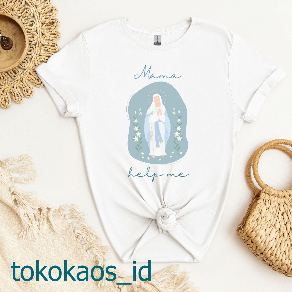 Baju Kaos Rohani Bunda  bahan katun premium kaos ave maria katolik