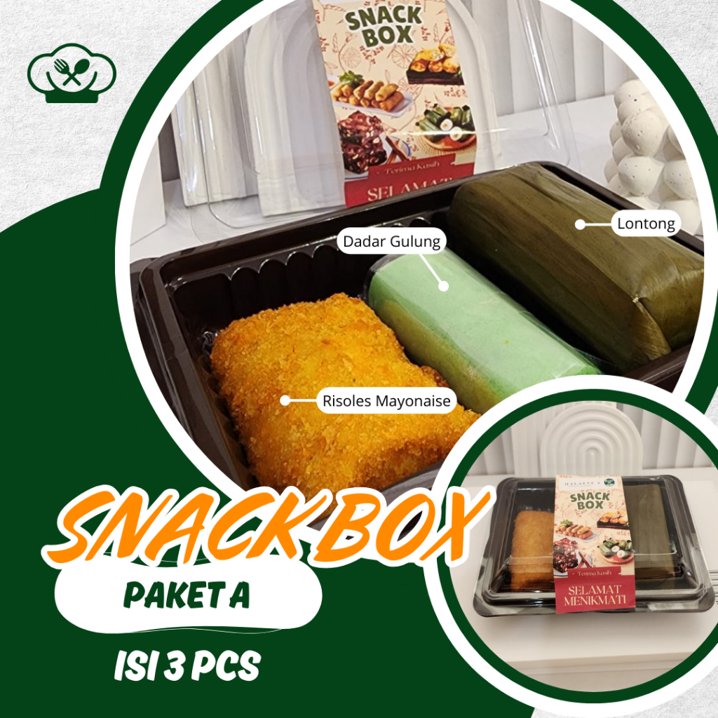 Snack Box Kue Risol Lemper Lontong Pastel | Snack Box Arisan | Kue Basah Box Kantor