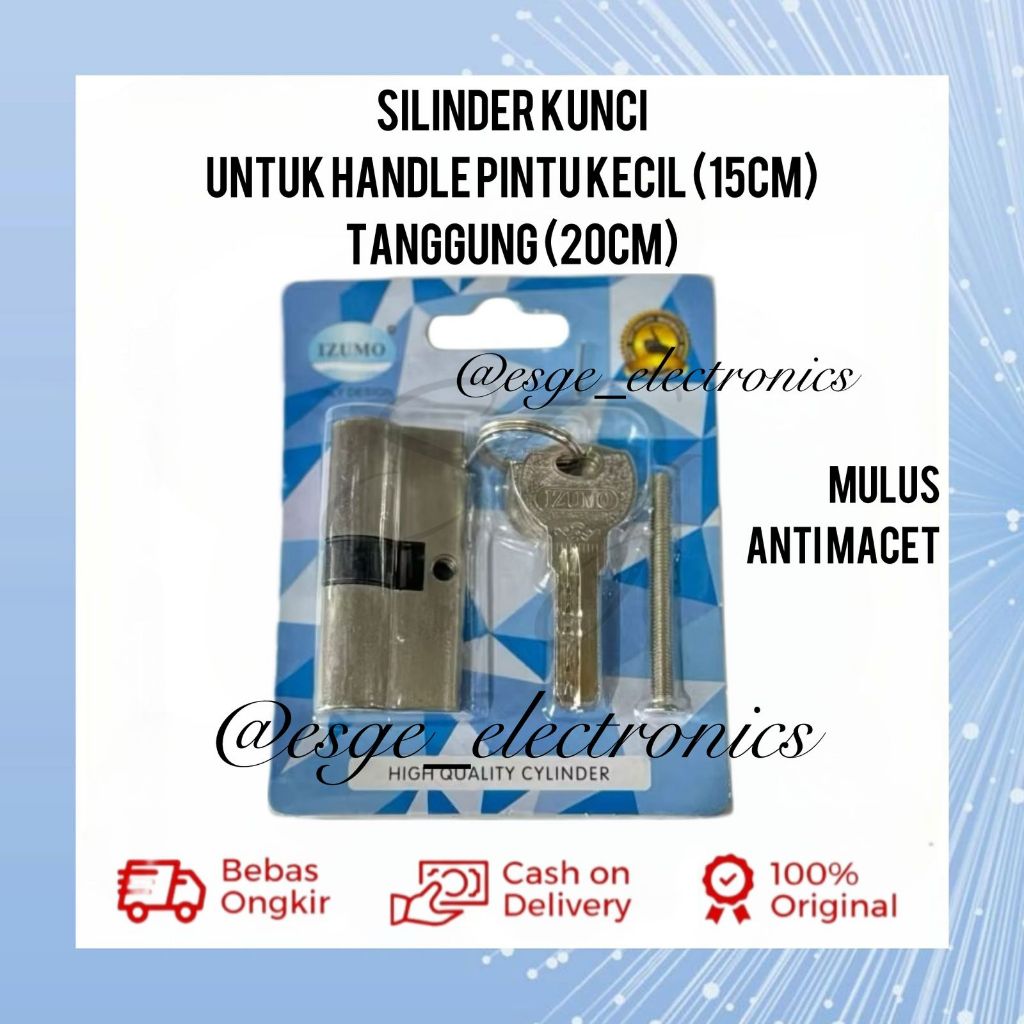 ORIGINAL SILINDER KUNCI PINTU KECIL SILINDER KUNCI TANGGUNG IZUMO ANAK KUNCI KECIL TANGGUNG