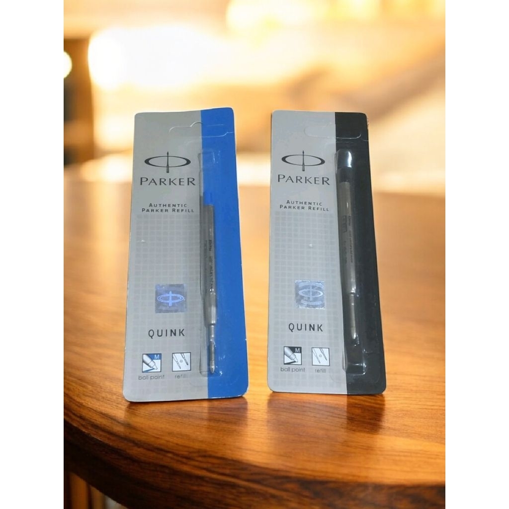 Refill Parker Pen BallPoint Asli Berhologram Resmi Parker Original Refill Parker Warna Biru dan Hita