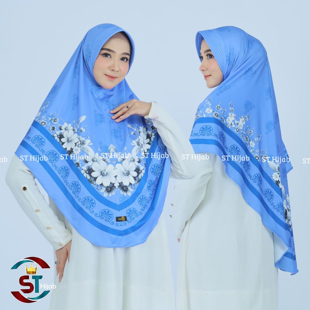 ST Hijab - Kirei JUMBO XXL Bergo Motif Instan Syar'i Jersey Premium