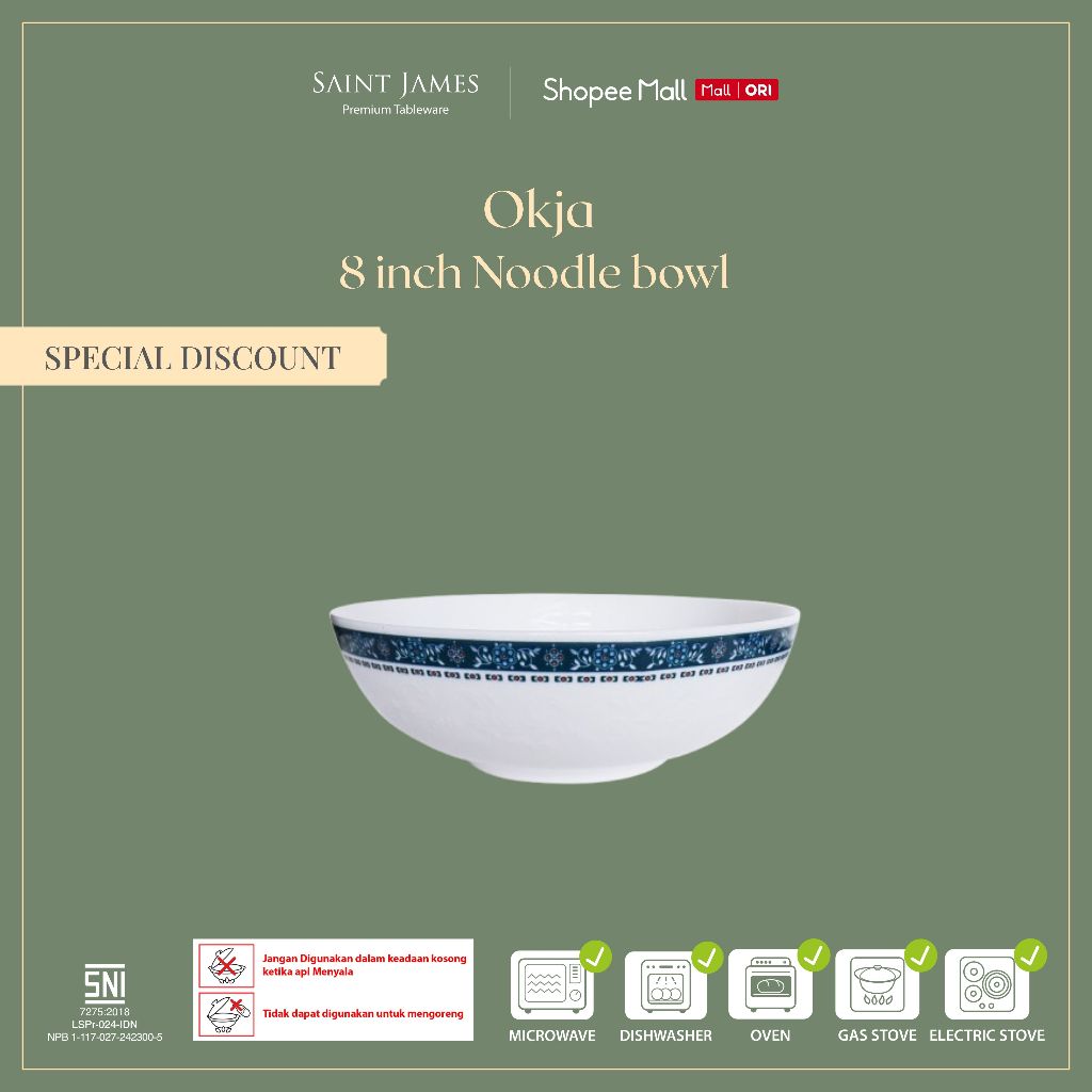 Saint James 8 inch Noodle Bowl Okja