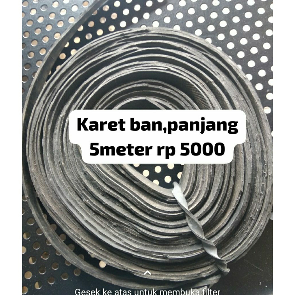 tali karet ban motor bekas  panjang 5m