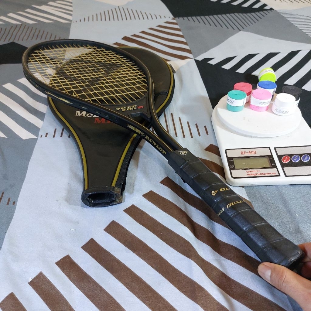 RAKET TENIS ORIGINAL DUNLOP MC ENROE MID BEKAS 354G