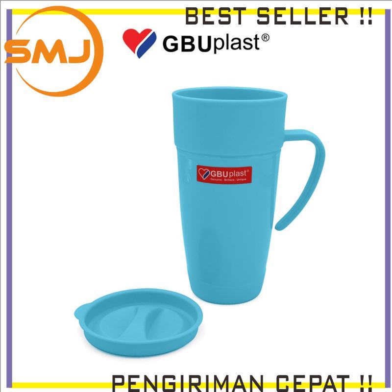 GBU Gelas Mug Cangkir Plastik Kimmy Tutup Besar 550ml