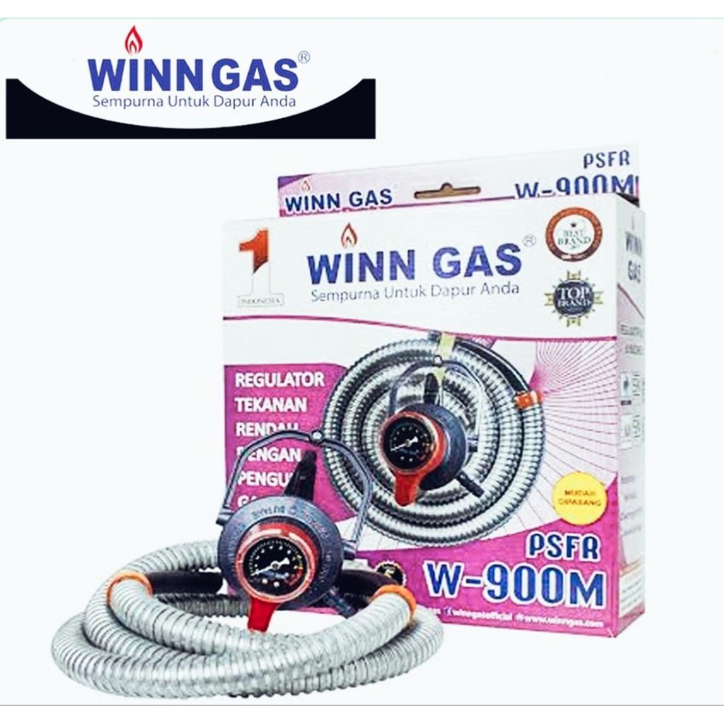 Regulator Paket Win Gas W-900M + Selang
